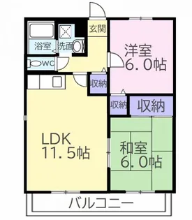 グランパルク【1階】の間取り