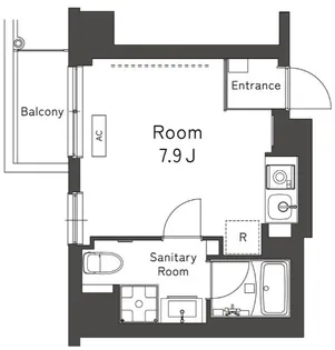 Belleviage Shinjuku(ベルヴィアージ シンジュク)【4階】の間取り