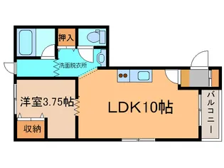 ムトウハイツ1【1階】の間取り