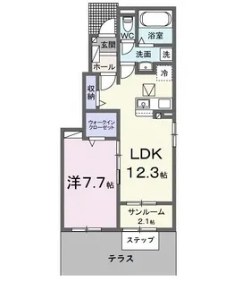 アイガー【1階】の間取り