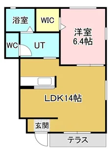 グリーンハウス姫 B棟【1階】の間取り