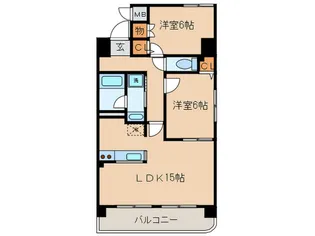 グリーンパレス東大曽根【6階】の間取り