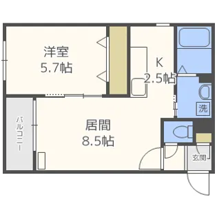 POLARIS III(ポラリス3)【3階】の間取り