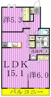 エクメーネセトルM【2階】の間取り