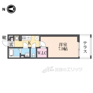 リブリ・oak出屋敷【1階】の間取り