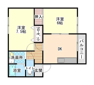 メゾン・サンライズ【1階】の間取り
