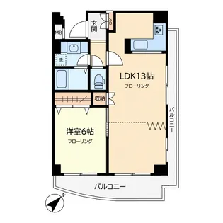 シャルム学芸大学【1階】の間取り