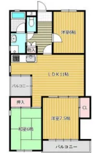 パインテラス【1階】の間取り