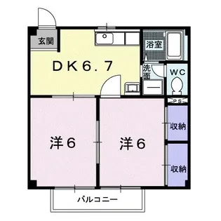 NEWCITY壱番館【2階】の間取り