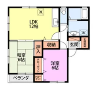 サンハイツ B【2階】の間取り