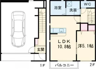 A’s Garageの間取り