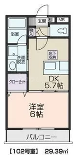 コンソラトゥール【1階】の間取り