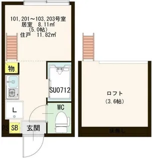 Yroom【2階】の間取り