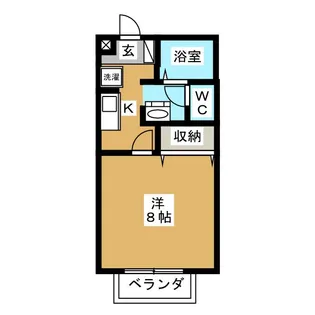 ジュネス院南 B棟【1階】の間取り