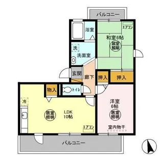 トリニシティ 壱番館【3階】の間取り