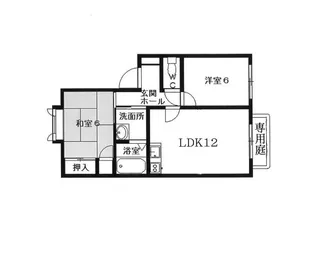 ヴィラハイツ伏見【1階】の間取り