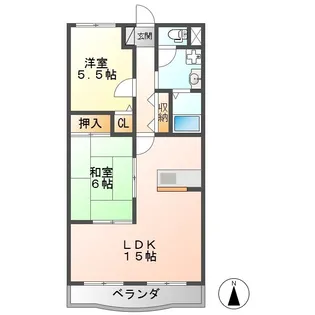サニーコート【3階】の間取り