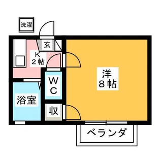 ハイツプレジア【2階】の間取り