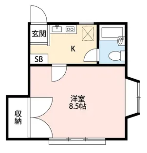 青空ハイツ【2階】の間取り