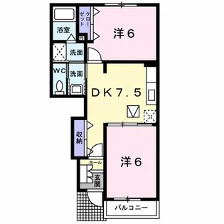 スローモーションA【1階】の間取り
