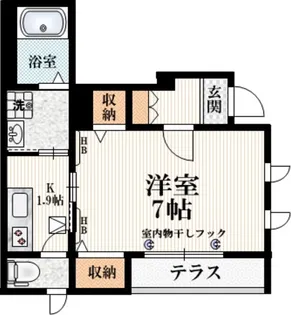 アステイオス【1階】の間取り