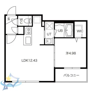 ディオクラシス南6条【3階】の間取り