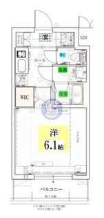 エステムコート京都西院【2階】の間取り