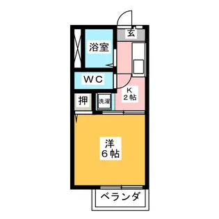 サンハイツ石切【2階】の間取り