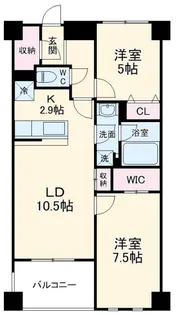 レジディア武蔵小杉【3階】の間取り
