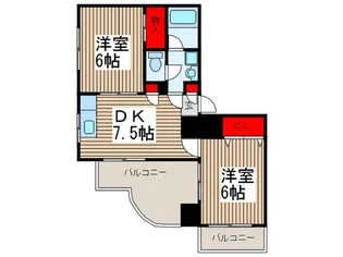 エスポワ-ル並木【4階】の間取り