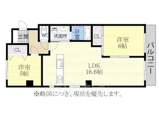 レインボー池場【4階】の間取り