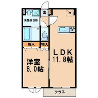 ソレイユ・メゾン【1階】の間取り