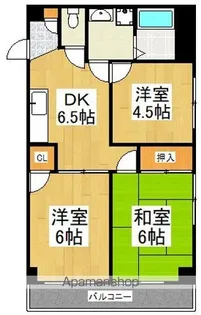 パークハウス宮西【2階】の間取り