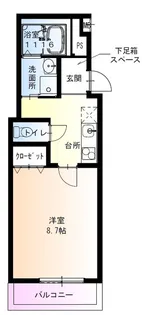 フジパレス東羽衣I番館【3階】の間取り