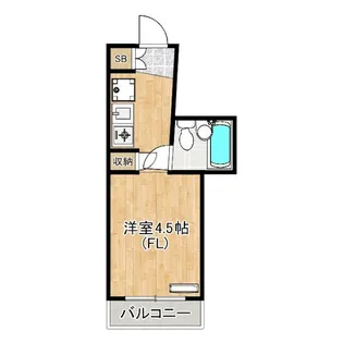 プリンセスコート赤堤【1階】の間取り