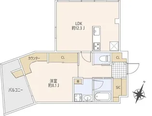 GrandStory用賀II【4階】の間取り