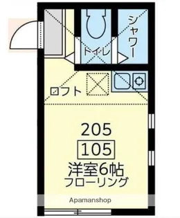 ユナイト東門前バルザック【1階】の間取り