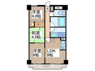 ライオンズマンション草加第2【7階】の間取り