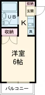 エクセレントハイム下高井戸【2階】の間取り