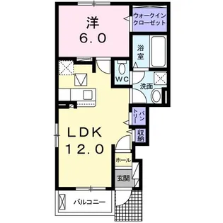 Mint弐番館【1階】の間取り