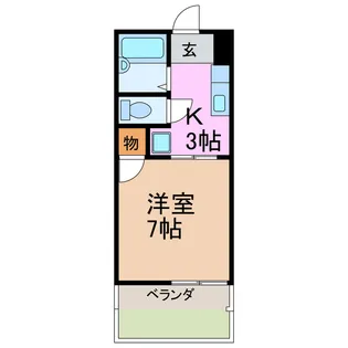 有松フラット【1階】の間取り