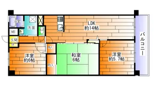 アセーラ土山【7階】の間取り