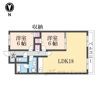 メゾン田井新町【6階】の間取り