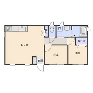 プレステージEI【1階】の間取り