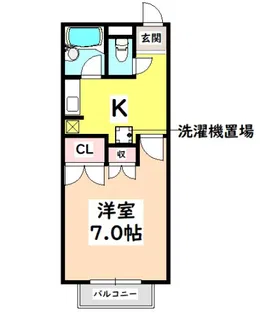 dear court a【1階】の間取り