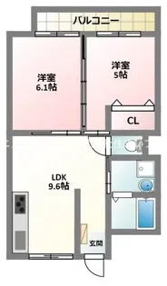 ノーヴァ寝屋川【3階】の間取り
