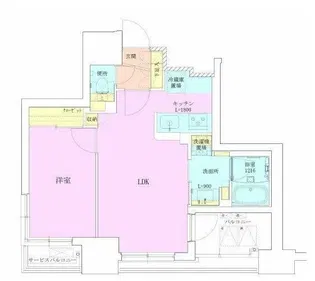 RBM築地レジデンス【12階】の間取り