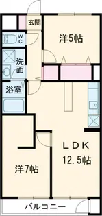 グリーンヒル見和1号棟【3階】の間取り