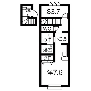ラディーチェ B棟【2階】の間取り