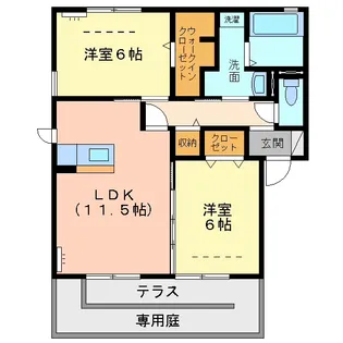 エスペランサBC【1階】の間取り